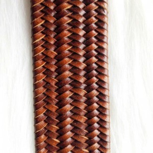 HD0827 - Engros flettet læderrem i vestlig cowboy-stil