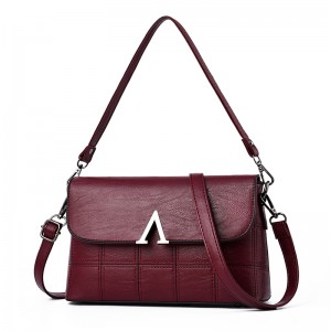 HD0823 - Tilpasset high-end kvinder enkelt skulder taske ægte læder crossbody taske