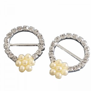 Fremragende kvalitet nyeste mode tøj tilbehør metal knap med perle 4