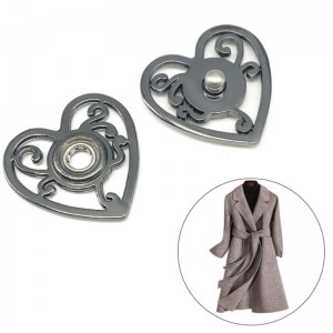 Engros tilpasset mode tilbehør til beklædningsgenstande Metalknap smykkeknapper 6