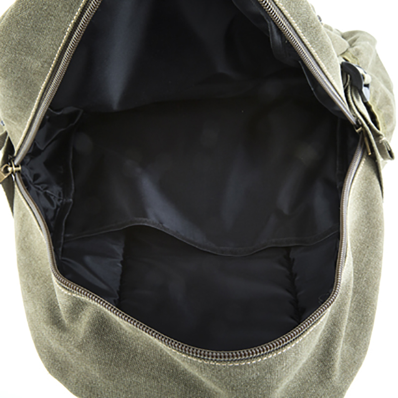 18SC-6805D nyt design Army Green Preppy Style Rejse rygsæk Multifunktionel Student lærred taske rygsæk