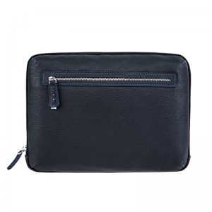 18SG-6831F Soft Litchi Texture Herre taske Læder Håndtaske Kompakt håndleds pose Organizer taske til mænd