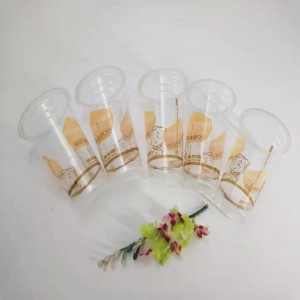 Fødevarekvalitet 16oz Custom Plast Clear PET Blister Cup For Juice