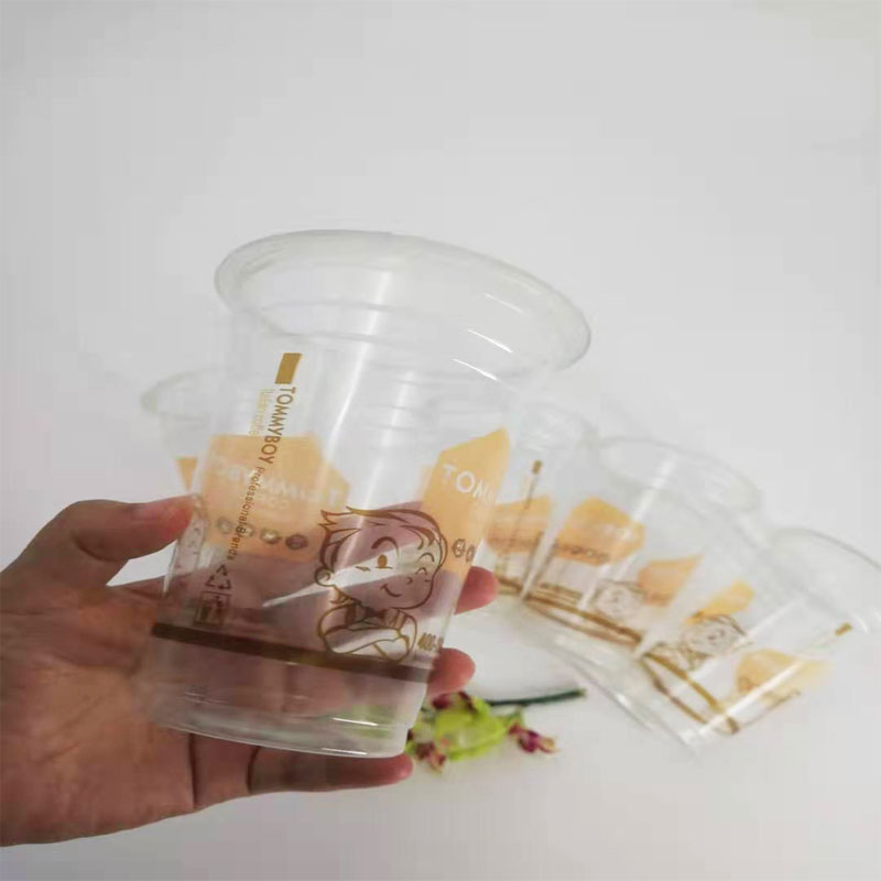 Fødevarekvalitet 16oz Custom Plast Clear PET Blister Cup For Juice