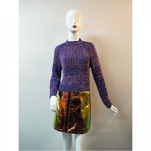 PURPLE CREW HOOK SWEATER RLWS0050F