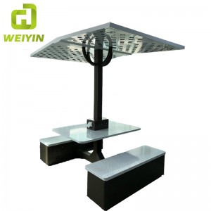 Udendørs parkfællesskaber og hoteller Smart solenergi-ladestation til telefonoplader og vekselstrømsnet