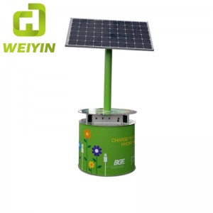 Ny stil udendørs solenergi mobiltelefon ladestation til Smart City