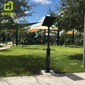 Smart solenergi USB-mobiltelefonopladningsstation til udendørs brug