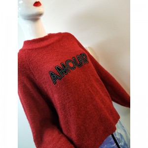 RØD LETTER PRINT SWEATER RLWS0065F