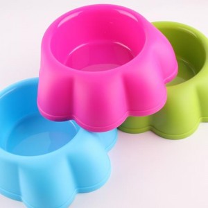 engros paw formet feeder plast rejser udendørs indendørs hund kæledyr skål