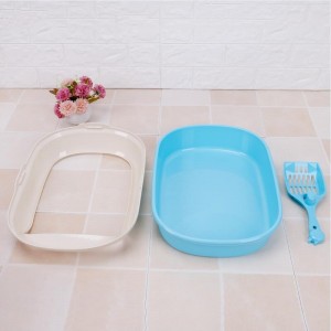 stort rum kattesand / kæledyrtoilet med scoop / kattesandkasse / plejeprodukter