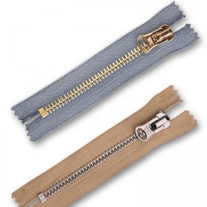 metal lynlås færdig lynlås metal lynlås lukket ende og åben ende to måder 3