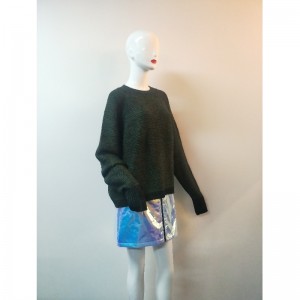 GREEN \u0026 BLACK DAMES CREW SWEATER RLWS0087F