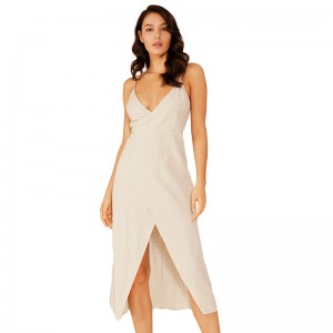 Sommermode designstil Elegant sexet Maxi kjole Aften Afslappet kvindekjole MM0021