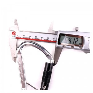 Luftfart aluminium bjergbestigning hurtig spænde udendørs bjergbestigning carabiner camping fitness yoga hængekøje med tilbehør aluminiumslegering sikkerhedskrog