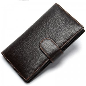 HD0827 - Fabriks OEM mænds ægte læder kohud læder Multi-Card tegnebøger