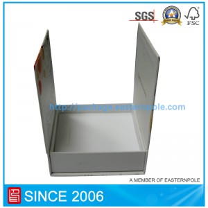 Luksus magnetforsegling papirkasse med dobbelt klapper