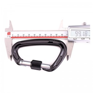 Udendørs krog klatring camping hovedlås bjergbestigning spænde multifunktion møtrik karabinklæder bjergbestigning spænde udendørs hurtigfang hurtigt fald udstyr sikkerhedslås sonder hul d-type trådlås hovedlås luftfart alumini...