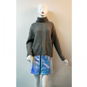 GRØG HØJ HALSKABEL KNIT SWEATER RLWS0132F