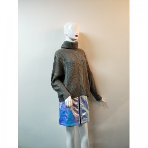GRØG HØJ HALSKABEL KNIT SWEATER RLWS0132F