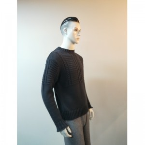 GRÅT STRIK SWEATER RLMS0008F