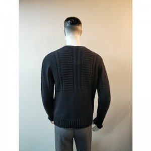GRÅT STRIK SWEATER RLMS0008F