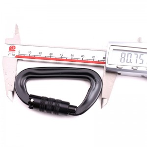 Udendørs krog bjergbestigning camping hovedlås karabinhoved multifunktion møtrik bjergbestigning kroge bjergbestigning spænde udendørs hastighed drop udstyr sikkerhedslås sonder hul d-type skrue hovedlås luftfart aluminiumslegering