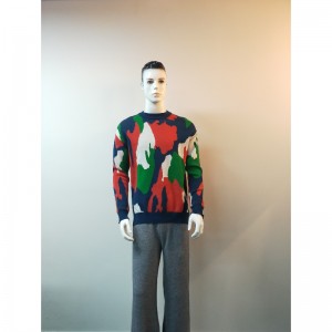 KONTRAST SIDE-SPLIT SWEATER RLMS0022F