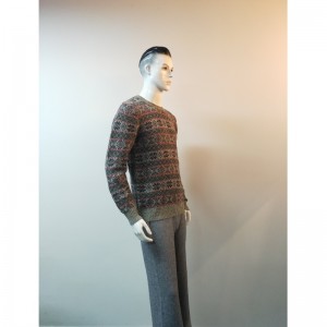 GRÅ PRINT SWEATER RLMS0040F