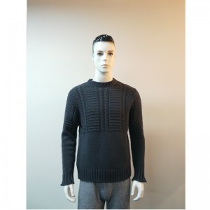 GRÅT STRIK SWEATER RLMS0008F