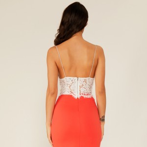 Høj kvalitet Deep V Kvinder Damer Casual Sexet Chiffon Ruffle Camisole