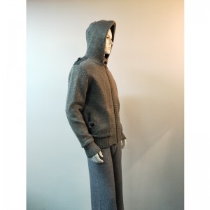GRATIS HOODED SWEATER COAT RLMS0069F