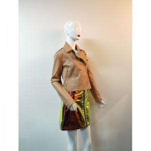 BROWN PU BIKERJakke RLWPJ0006N