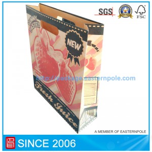 Brun genbrugspapirpose med dysehåndtaget