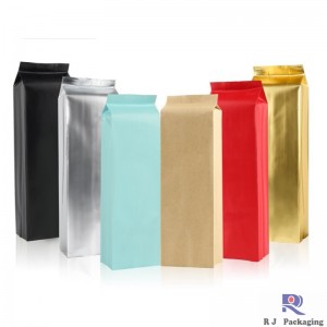 Engroshandel Side Guset Valove Matte eller gloss Aluminum folie Coffee Bag 2500g 1000g