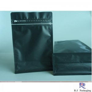 special quad forsegle box bottom taske med E -zip og ventil til kaffe te