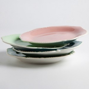 Elegant udseende 100% melaminplader, porcelænspladerestaurant, trykt prøveplade