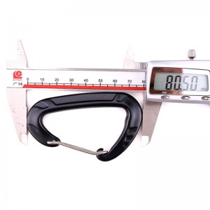 Udendørs krok klatring lejr hovedlås bjergkarabiner udendørs hurtiglås hurtigt fald udstyr sikkerhedslås sonderhul D rustfrit stål fjederstanglås hovedlås luftfart aluminiumslegering