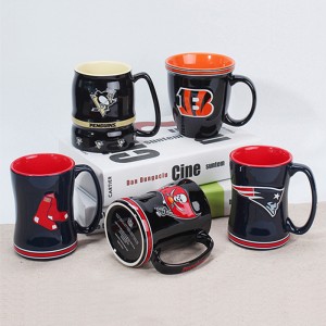 Costom LOGO hvid keramisk kaffekrus i høj kvalitet