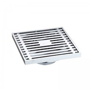 Lineært gulvafløb på badeværelset