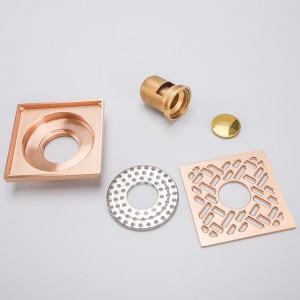 Sideudløb firkantet bruseafløb