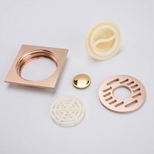 Moderne afløbst toiletgulvstørrelser