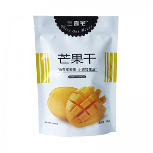 Design brugerdefineret 100g 150g blank Gravure Printing stand up pose-emballagesæk til tørret mango eller frugt