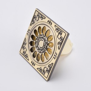 Messing pvc gulv dekorativt brusebadafdækning filter