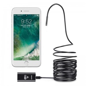 Trådløst endoskop 2,0 megapixels HD WiFi Borescope Mikrogrænseflade Vandtæt inspektion Snake Camerafor Android, iOS og Windows, iPhone, Samsung, Tablet, Mac