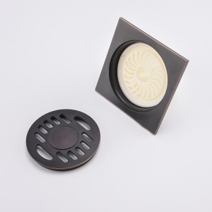 Vaskemaskinsil med sort mønster antik drænpropper med bruser