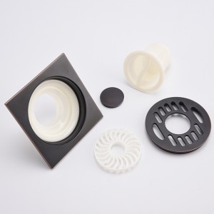 Vaskemaskinsil med sort mønster antik drænpropper med bruser