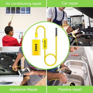 Trådløst endoskop 2,0 megapixels HD WiFi Borescope-kamera Mikrogrænseflade Vandtæt inspektion Snake Camerafor Android, iOS og Windows, iPhone, Samsung, Tablet, Mac