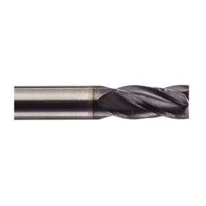 Solid Premium Carbide End Mill, ALTiN belagt, 4 fløjte, 3/16 \