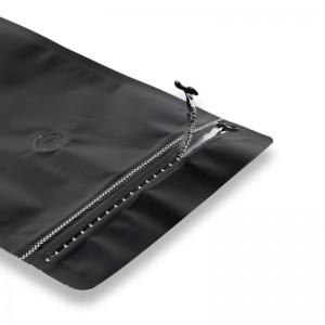 250 g aluminiumsfolie kaffepose fladbund otte side forseglet pose med lynlås